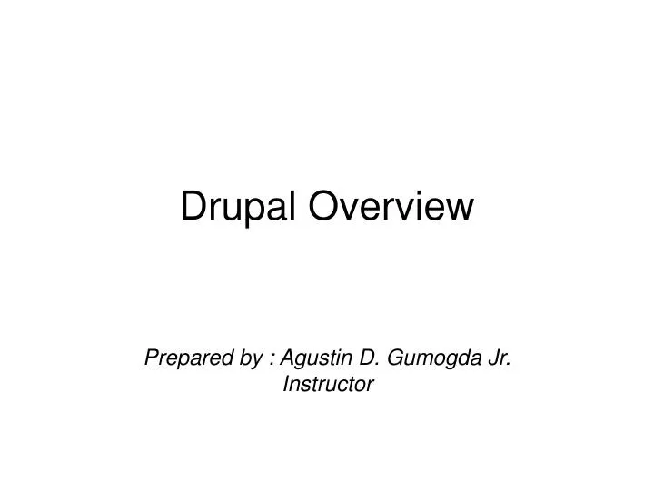 drupal overview