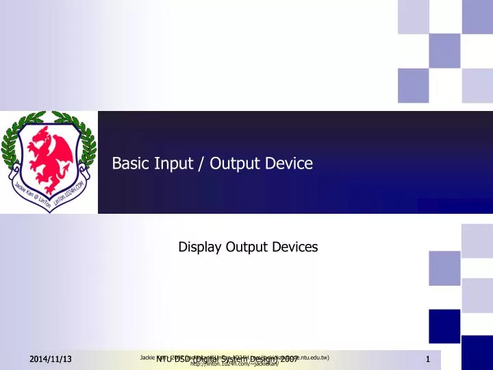 basic input output device