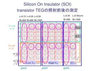 Silicon On Insulator (SOI) transistor TEG ????????