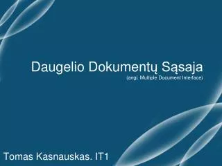 daugelio dokument s saja angl multiple document interface