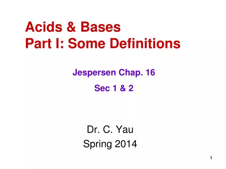 acids bases part i some definitions
