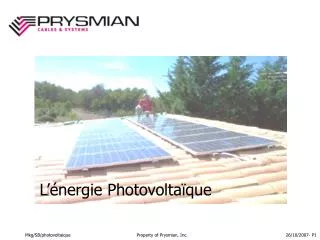 l nergie photovolta que