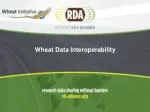 Wheat Data Interoperability - slide 1