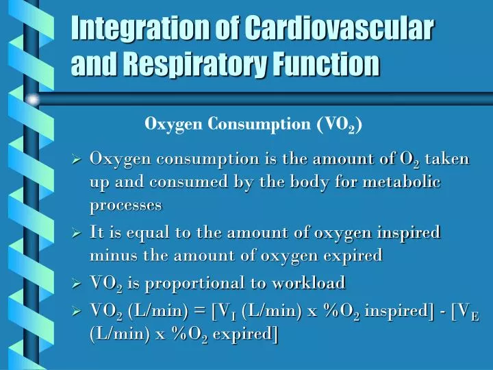 integration of cardiovascular and respiratory function