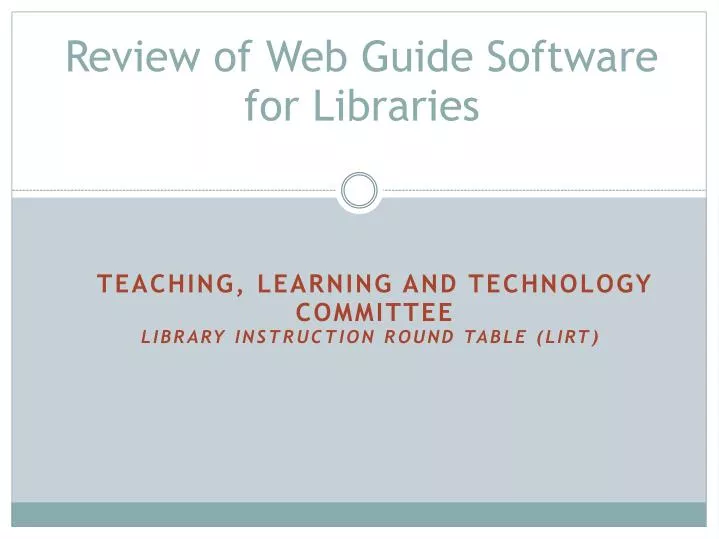 review of web guide software for libraries