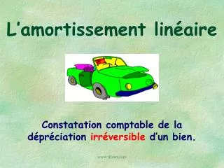 l amortissement lin aire