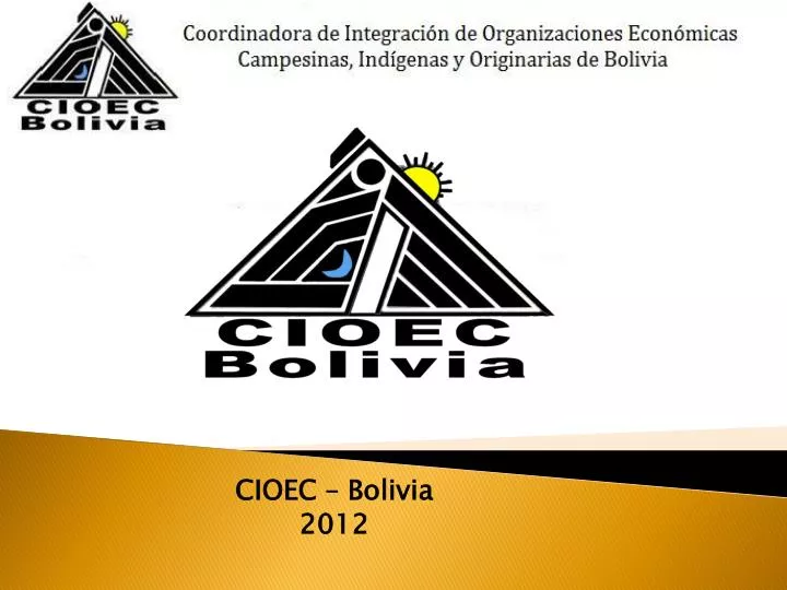 cioec bolivia 2012