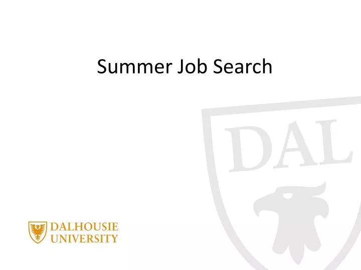 summer job search
