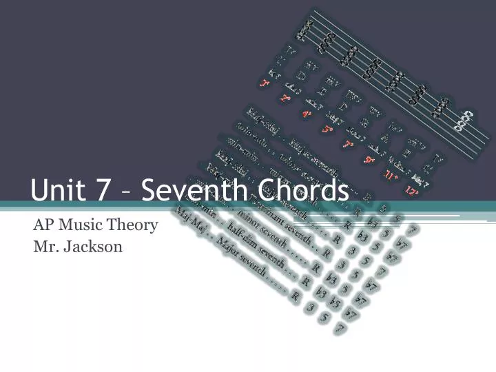 unit 7 seventh chords
