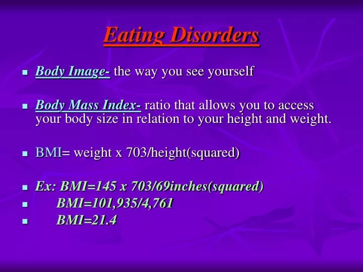 eating disorders