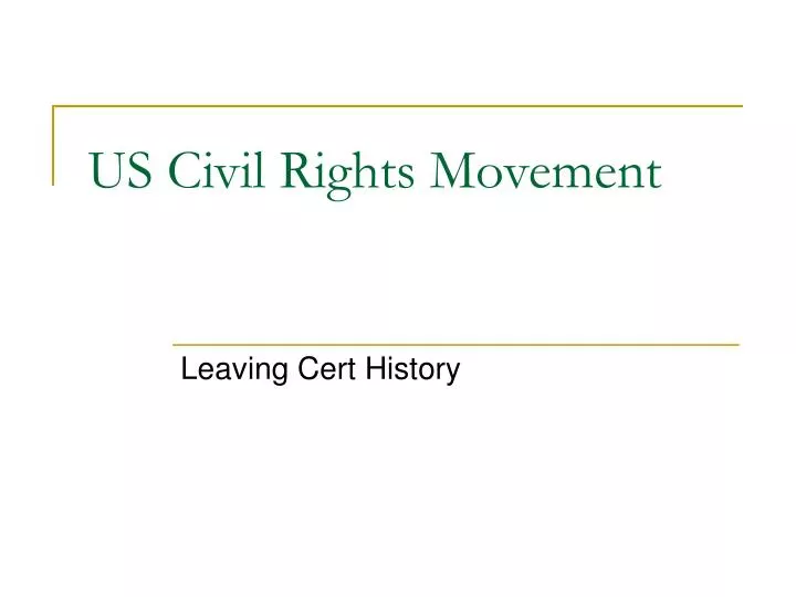 us civil rights movement