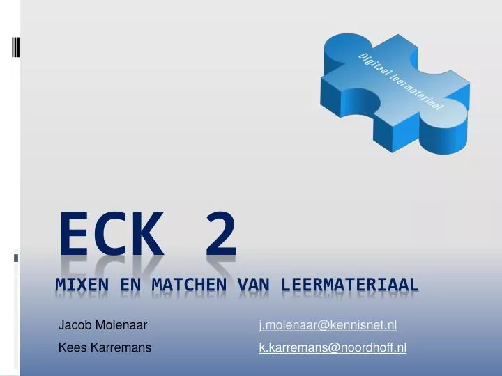 eck 2 mixen en matchen van leermateriaal