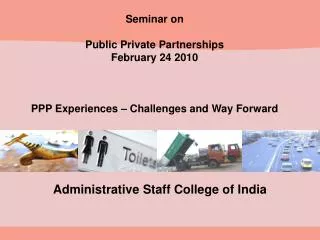 Seminar on Public Private Partnerships February 24 2010