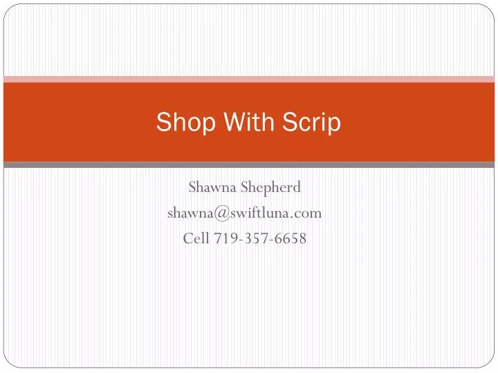 shop with scrip