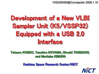 Development of a New VLBI Sampler Unit (K5/VSSP32) Equipped with a USB 2.0 Interface