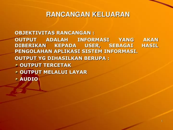 rancangan keluaran