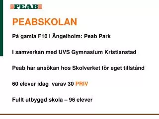 peabskolan