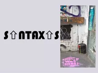 s ntax s