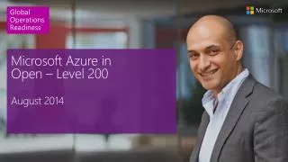 microsoft azure in open level 200 august 2014