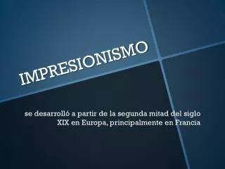 impresionismo