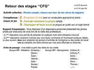ordre de passage il est tabli partir des dates de nos visites