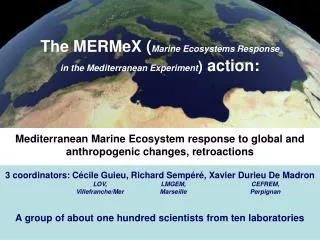 The MERMeX ( Marine Ecosystems Response in the Mediterranean Experiment ) action: