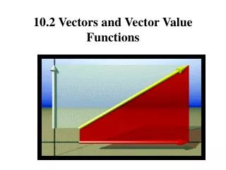 10.2 Vectors and Vector Value Functions