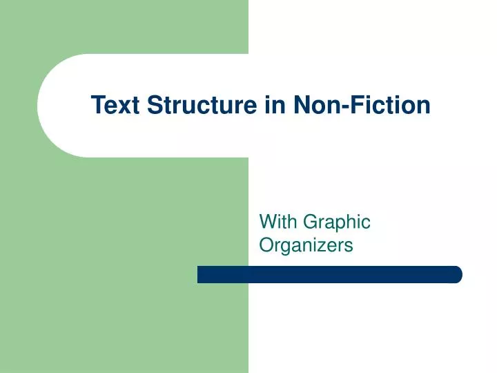 text structure in non fiction