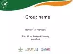 Group name - slide 1