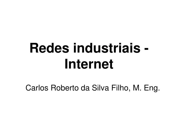 redes industriais internet