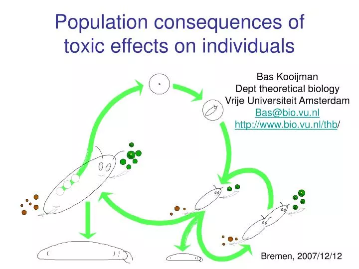 population consequences of toxic effects on individuals