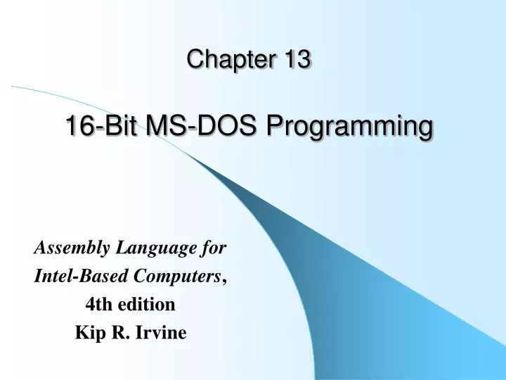 chapter 13 16 bit ms dos programming