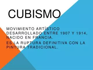 cubismo