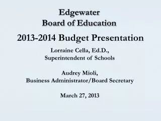 Edgewater Board of Education
