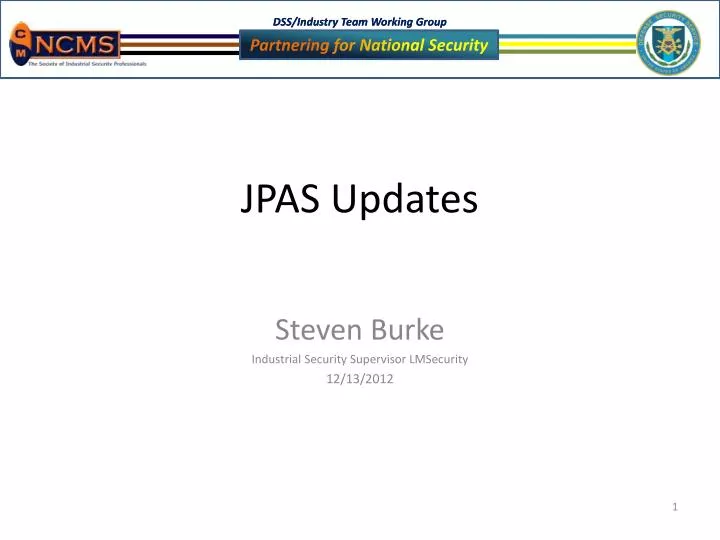 jpas updates