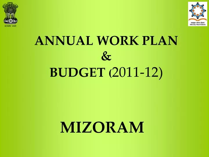 annual work plan budget 2011 12