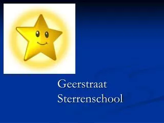 geerstraat sterrenschool