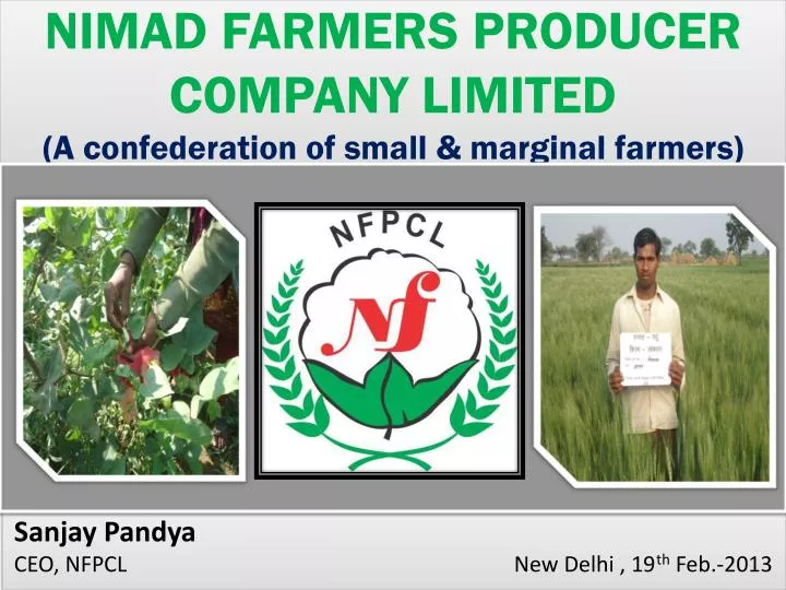 nimad farmers producer company limited a confederation of small marginal farmers