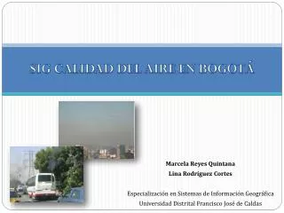 sig calidad del aire en bogot