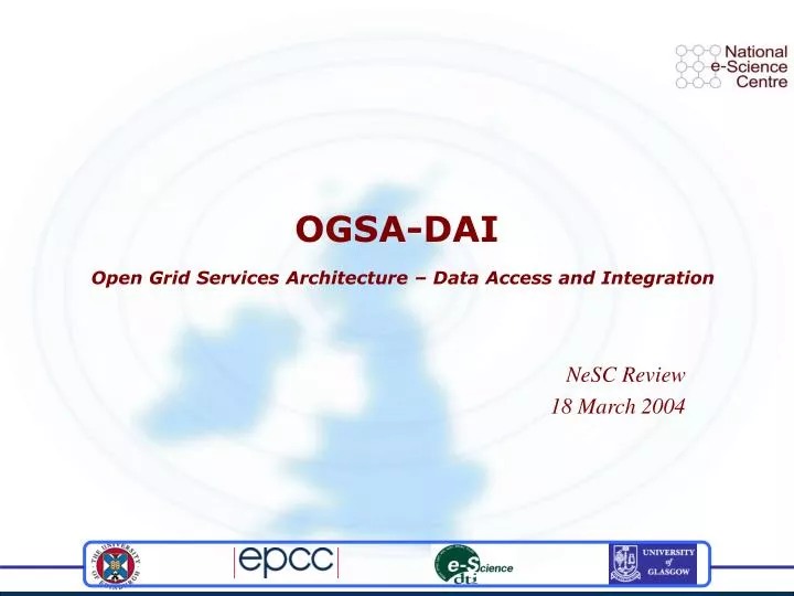 ogsa dai open grid services architecture data access and integration