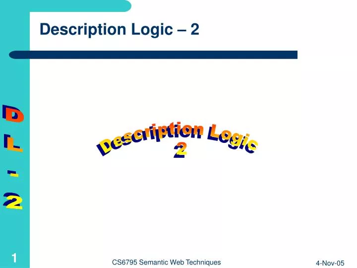 description logic 2