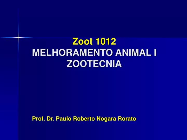 zoot 1012 melhoramento animal i zootecnia