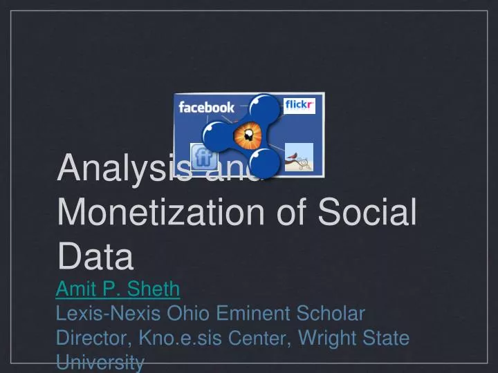 analysis and monetization of social data