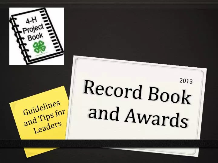 2013 record book and awards