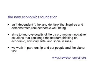 the new economics foundation