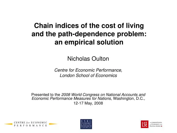 chain indices of the cost of living and the path dependence problem an empirical solution