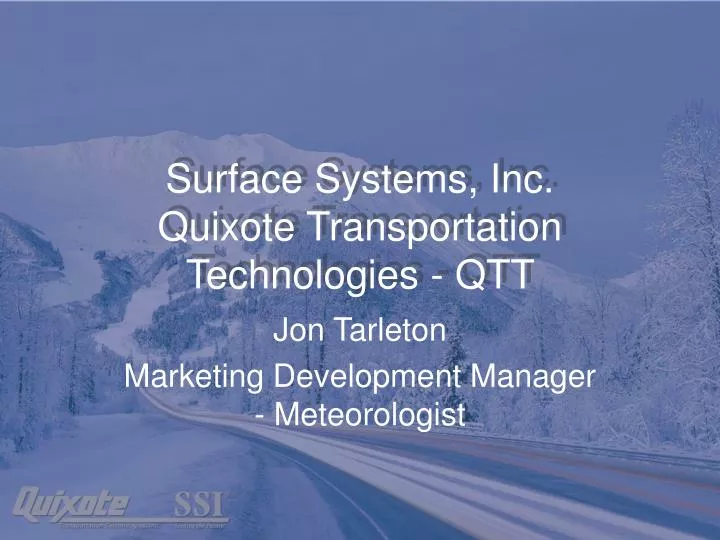 surface systems inc quixote transportation technologies qtt
