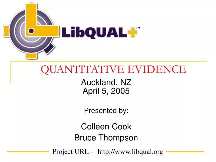 quantitative evidence
