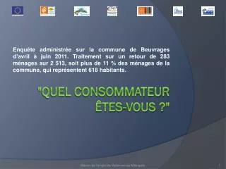 quel consommateur tes vous