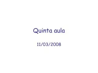 quinta aula